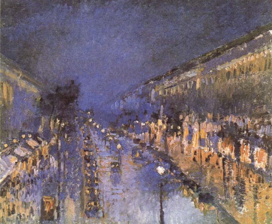 The Boulevard Montmartre at Night